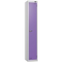 Pure 1 Door Locker with CAM Lock - 1800H x 300W x 300D (mm) - Pearl Silver Body - Violet Door