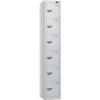 Pure 6 Door Locker with CAM Lock - 1800H x 450W x 450D (mm) Pearl Silver Body - Silver Doors