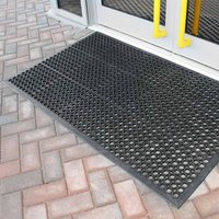Anti-fatigue Rampmat with open drainage holes - 900 x 1500 - 10mm thick - Suitable for catering environments- Conforms to Slip Resistance Test EN 13552 Category R10