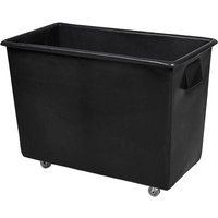 165L Bar Truck - Black Recycled Plastic Polymer - 620 x 820 x 455mm - Four 50mm nylon swivel castors