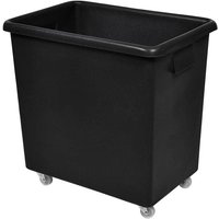 135L Bar Truck - Black Recycled Plastic Polymer - 660 x 650 x 460mm - Four 50mm nylon swivel castors