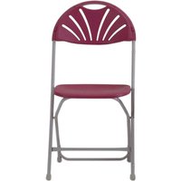 Series 2000 Folding Chairs - Burgundy - Pack of 8