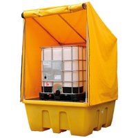 Single IBC Containment Pallet with Cover
