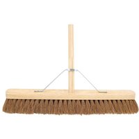 ProSolve Soft Coco Broom 24 inch Head - 5 foot Wooden Handle - 1600 x 60 x 610mm