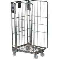 3 sided Nestable Roll Container - 600kg capacity