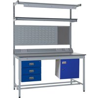 Square Tube Workbench Kit F - 20mm Laminate Top - 2020x1800x750mm