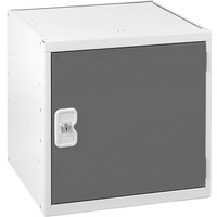 Standard Metal Cube locker - 380 x 380 x 380mm - Light Grey Carcass & Dark Grey Door