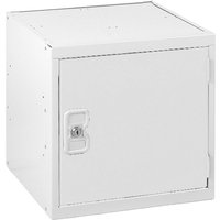 Standard Metal Cube locker - 450 x 450 x 450mm - Light Grey Carcass & Light Grey Door