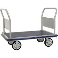 Steel Folding Platform Truck with Buffers - Double fixed handle - 500kg Capacity