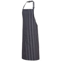 Striped Butchers Apron with Pocket