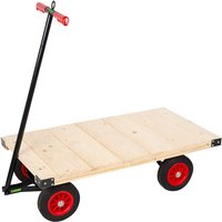 Stubbs Pine Utility Truck - Flat Deck - 350kg - 200mm cushion wheels - 250 x 600 x 1000mm (H x W x D)