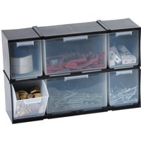 Topstore Interlocking 6 Tilt Drawer Cabinets - 208 x 325 x 90mm (H x W x D) - Pack of 4