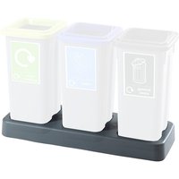 Triple Base Tray for 20L Bins - Grey