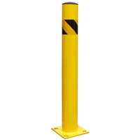 Yellow Steel Safety Bollard - 110mm Diameter - 900mm Tall