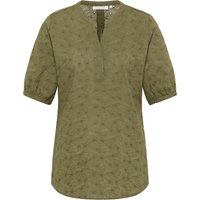 ETERNA Jetzt 43% günstiger Strukturierte Schlupfbluse in Olivgrün