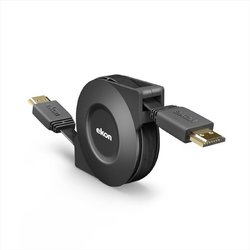Ekon Cavo Hdmi Retraibile 1.4, Retrattile, Maschio Maschio, 1 Metro, Risoluzione Ultra Hd, Connettori Dorati, Antipiega, Per Tv, Proiettori, Laptop, Pc, Macbook, Playstation, Nintendo Switch Ekon Cavo Hdmi Retraibile 1.4, Retrattile, Maschio Maschio, 1 Metro, Risoluzione Ultra Hd, Connettori Dorati, Antipiega, Per Tv, Proiettori, Laptop, Pc, Macbook, Playstation, Nintendo Switch