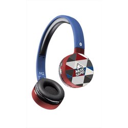 Music Sound | Headband Bluetooth | Cuffie On Ear Bluetooth Archetto Estendibile - Playtime 20H - Fantasia Triangoli