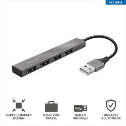 Trust Halyx Aluminium 4 Porte Mini Usb Hub Trust Halyx Aluminium 4 Porte Mini Usb Hub