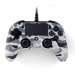 Nacon USB Compact Controller PS4 Ufficiale Sony PlayStation, Grigio Camouflage