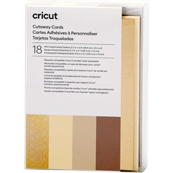 Cricut Chaway Cards Neutro, da Utilizzare con Tappetino a Cartoncino, 2x2, 8.9 cm x 12.4 cm (Taglia, Confezione da 18, 8.9cm x 12.4cm Size R10), unitÃ