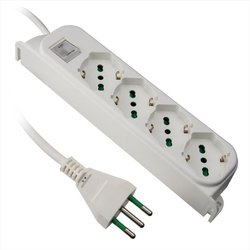 Ekon Multipresa A Ciabatta Con 4 Porte, Per Spine Italiane, Per Prese Schuko, Spine Europee, Cavo Da 1.5M, Spina Italiana 10A, Interruttore Luminoso, Bianco Ekon Multipresa A Ciabatta Con 4 Porte, Per Spine Italiane, Per Prese Schuko, Spine Europee, Cavo Da 1.5M, Spina Italiana 10A, Interruttore Luminoso, Bianco