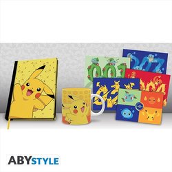 Abystyle, Set Regalo Pokemon Pikachu Con Tazza, Quaderno A5 E Cartoline