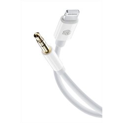 Music Sound | Cavo Audio Aux Con Connettore Lightning Mfi E Jack 3.5 - Bianco Music Sound | Cavo Audio Aux Con Connettore Lightning Mfi E Jack 3.5 - Bianco