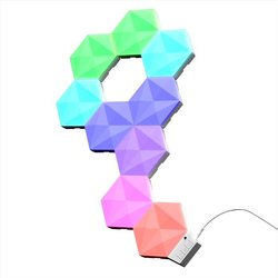 Trust Gaming GXT 903 Vybz Pannelli LED Gaming, Kit di Estensione da 3 Pezzi, LED Personalizzabile, 44 Modalità di Illuminazione, Sincronizzazione Musica, Applicazione, Luci LED per Camera