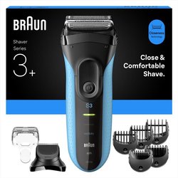 Braun - Braun Shaver 3010Bt Blk/Blu-Blu
