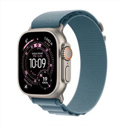 Apple - Watch Ultra 3 Gps + Cellular 49Mm Titanio Naturale-Alpine Loop Blu Chiaro - L