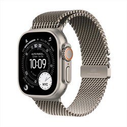 Apple Watch Ultra 3 Gps + Cellular, Cassa In Titanio Naturale (49 Mm) Con Loop Maglia Milanese - Large