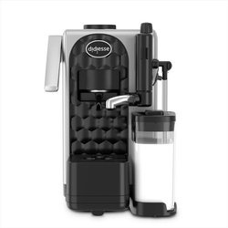 Didiesse Milkside Macchina Caffè Espresso A Cialde E Latte Caldo, Cappuccinatore, Utilizzabile Con Bottiglia, Serbatoio Acqua 1.3 L, Consumi 1850W, Funzione Stand-By (Colore Silver)