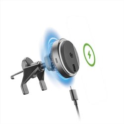 Caricatore Wireless Cellularline Freeze Mag Qi2 25W Da 25W, Nero