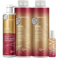 Kit Joico K-Pak Color Therapy Shampoo 1L Condicionador 1L Máscara 500ml Óleo 63ml