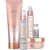Kit K.Pro Profissional Regenér Shampoo Máscara Leave-in Oil Ampola (5 Produtos)