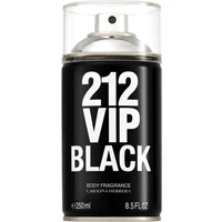 Body Spray Masculino Carolina Herrera 212 Vip Men Black 250ml