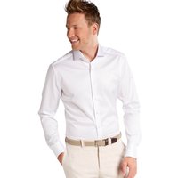 Eterna Mens Gentle Twill Slim Fit Formal Shirt - White - 44