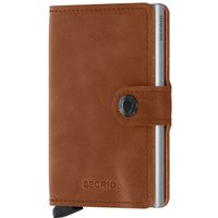 Secrid Vintage Miniwallet - Cognac Silver - One Size