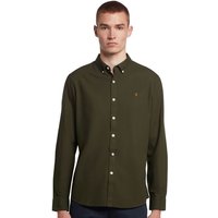 Farah Mens Brewer Slim Fit Oxford Shirt - Evergreen - L