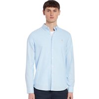 Farah Mens Brewer Slim Fit Oxford Shirt - Sky Blue - XS