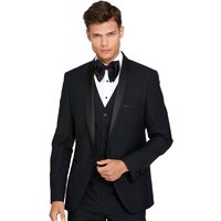 Benetti Mens James Shawl Tailored Fit Suit Jacket - Black - 36S