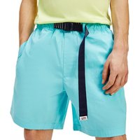 Tommy Jeans Mens Belted Beach Shorts - Chlorine Blue - S