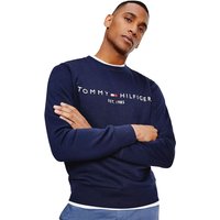 Tommy Hilfiger Mens Logo Flex Fleece Sweatshirt - Navy - 2XL