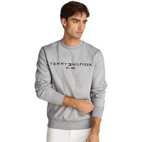 Tommy Hilfiger Mens Logo Embroidery Sweatshirt - Light Grey - L