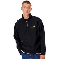 Carhartt WIP Mens Half Zip American Script Sweatshirt - Black - M