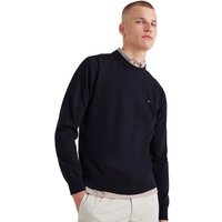 Tommy Hilfiger Mens Organic Cotton Jumper - Black - XL