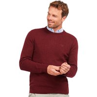 Barbour Mens Tisbury Lambswool Blend Sweater - Ruby - S