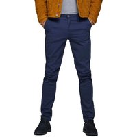 Jack And Jones Mens Marco Bowie Slim Chinos - Navy - 36W X 30L