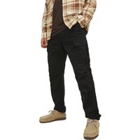 Jack And Jones Mens Carrot Fit Cargo Trousers - Black - 30W x 34L
