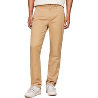 Tommy Hilfiger Mens Denton Straight Pima Chinos - Khaki - 40W x 30L